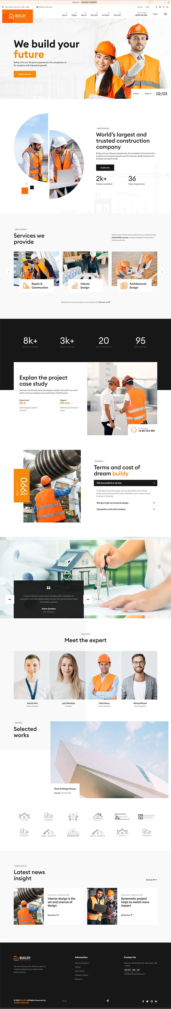 Buildy - Joomla 6 Construction & Architecture Template